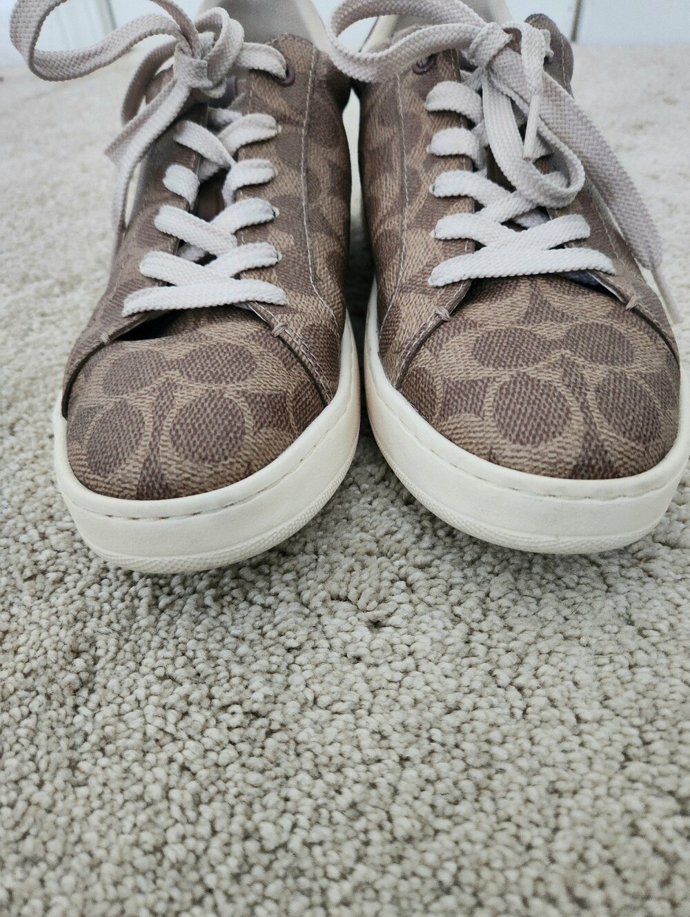 Coach Lowline Luxe Signature Canvas Low Top Sneaker Sz 9 - Picture 3 of 10